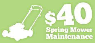 $40 Spring Mower Maintenance